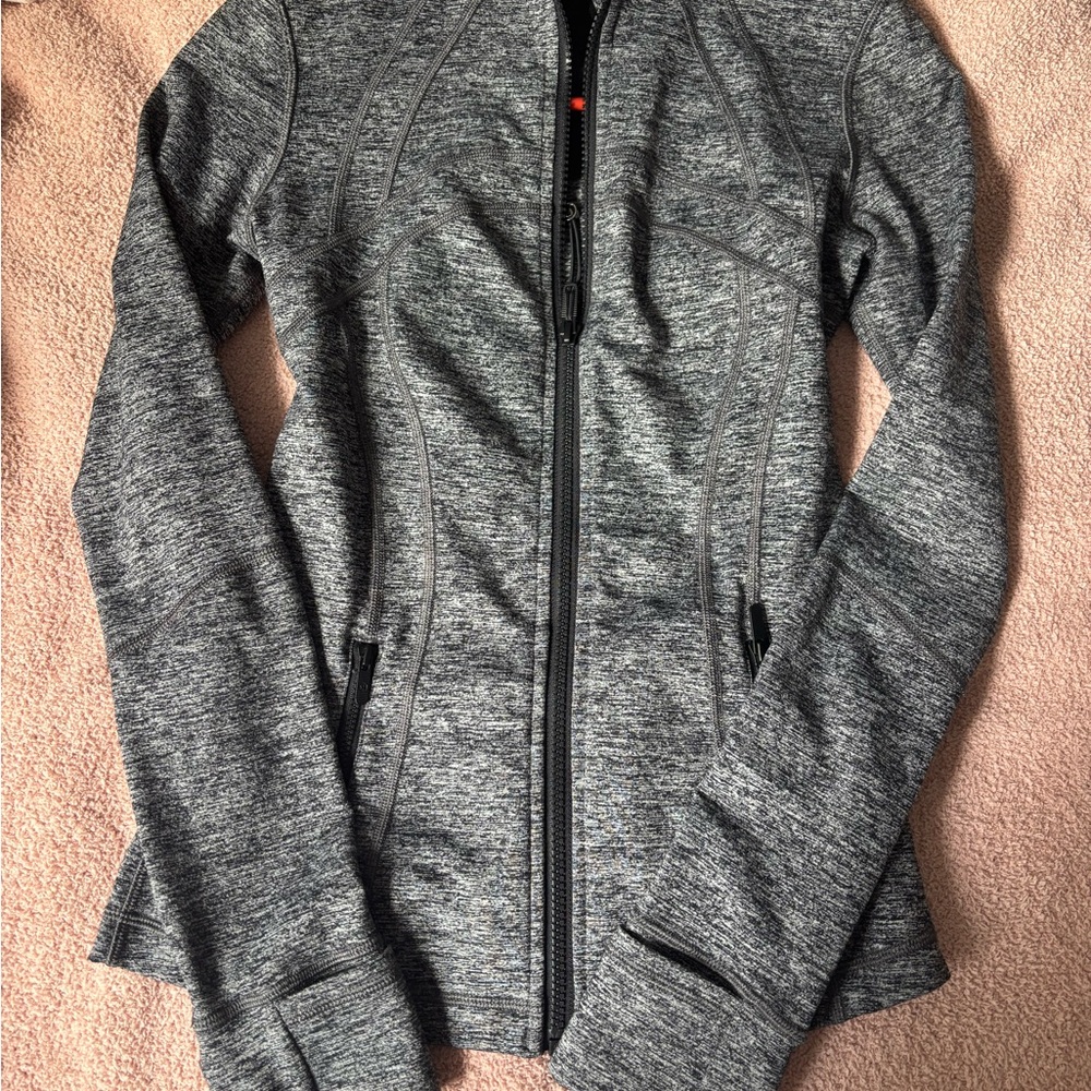 Gray Zip-Up Athletic Jacket
